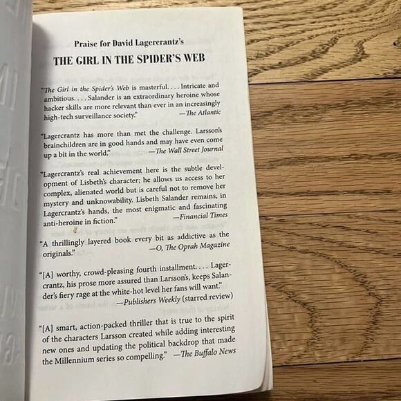 THE GIRL IN THE SPIDER’S WEB BY DAVID LAGERCRANTZ‎ - Picture 4 of 6